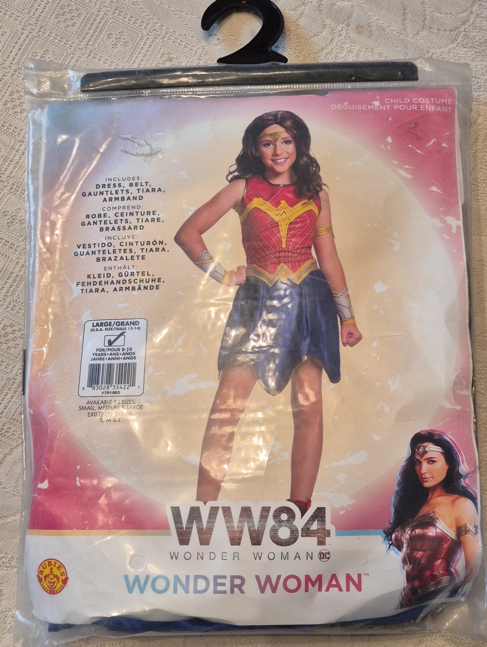 Wonder Woman Halloween Costume Sz L (12-14)